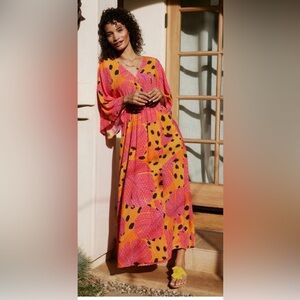 Farm Rio for Anthropolgie printed dress